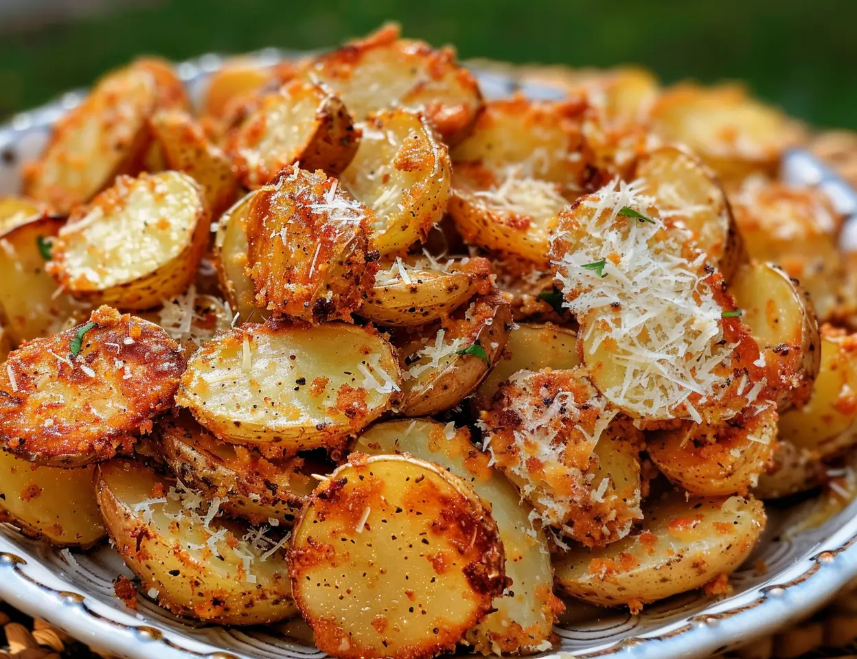 Crispy Crunchy Parmesan Potatoes A Delightful Side Dish