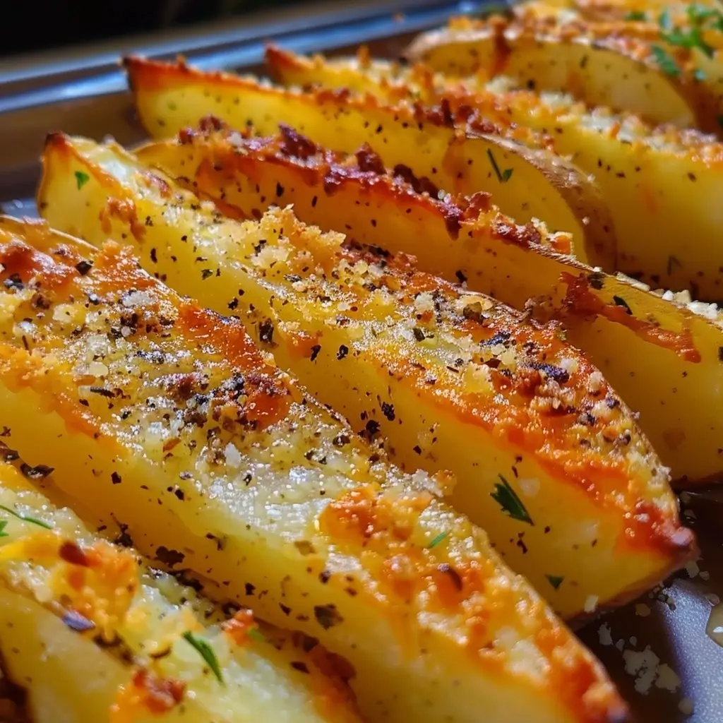 Baked Garlic Parmesan Potato Wedges