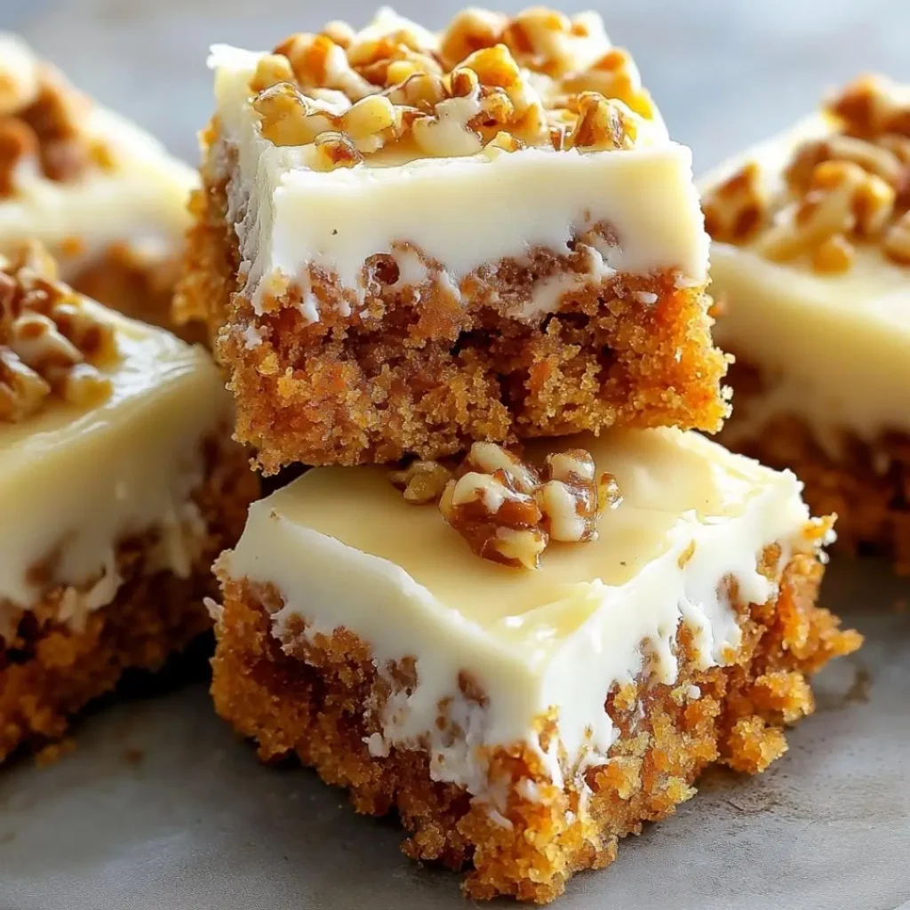 Carrot Cake Bars with Cream Cheese Frosting