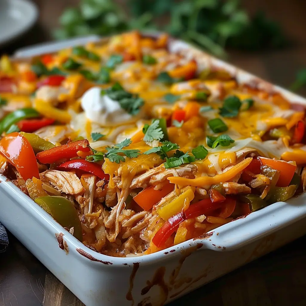 Chicken Fajita Casserole