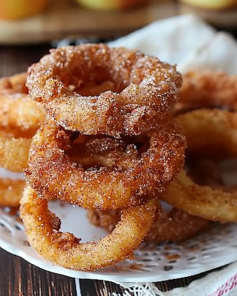 Fried Cinnamon Apple Rings