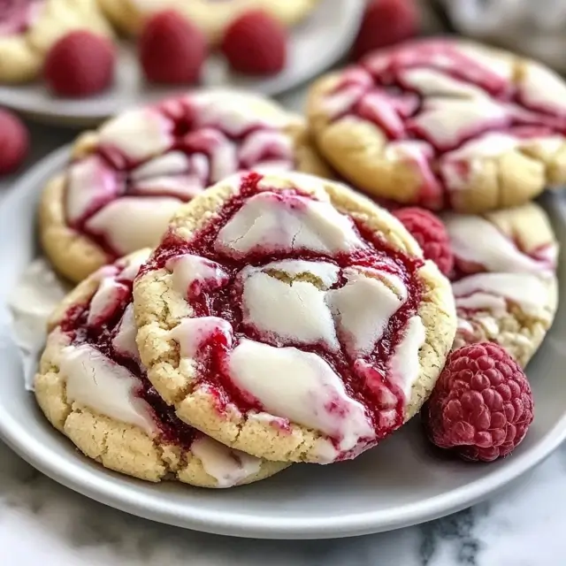 Raspberry Cheesecake Cookies