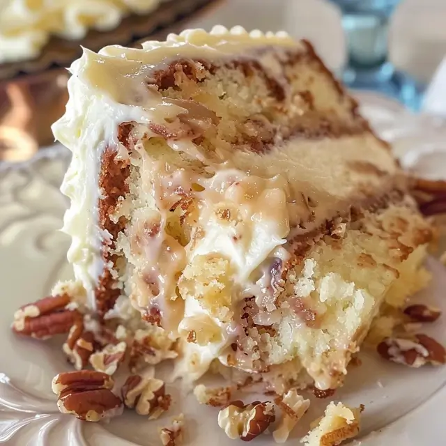 White German Chocolate Cake