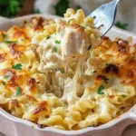 Garlic Parmesan Chicken Pasta Bake