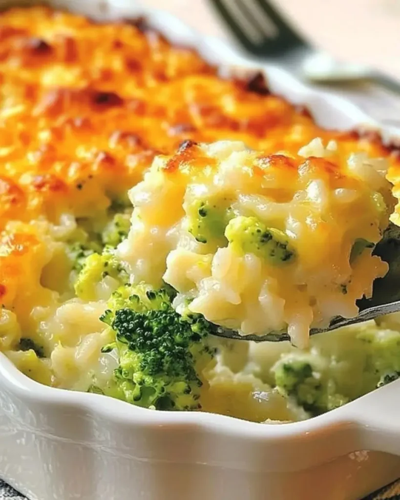 Cheesy Broccoli Rice Casserole