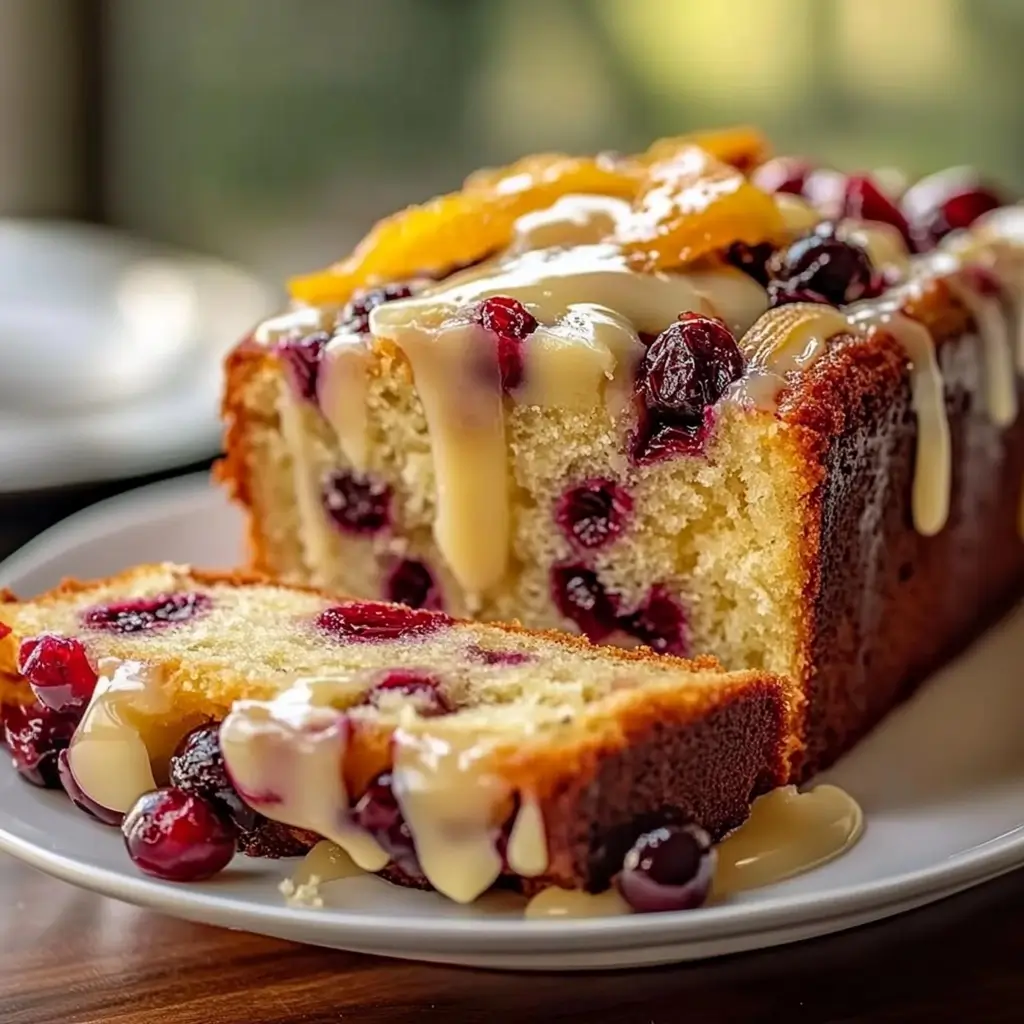 Cranberry Orange Loaf Cake Recipe