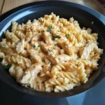 Crockpot Garlic Parmesan Chicken Pasta