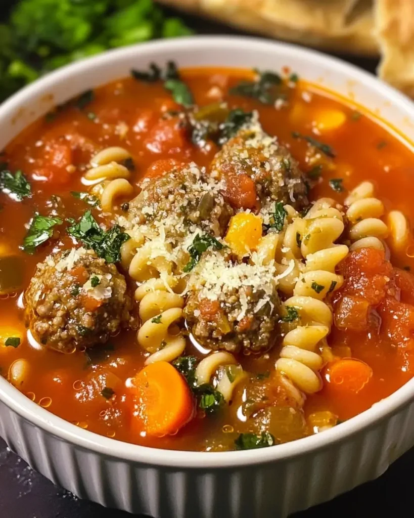 Italian Meatball Soup Recipe