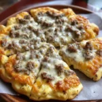 Biscuits and Sausage Gravy Breakfast Pizza