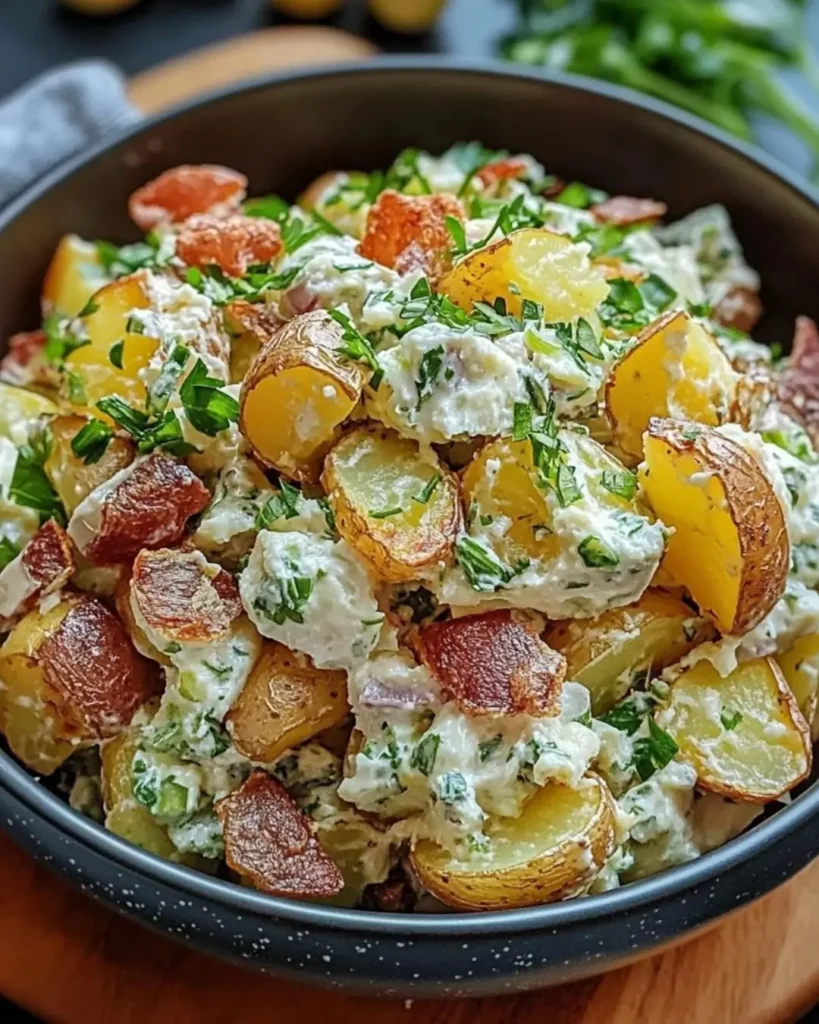 How to Make Crispy Smashed Potato Salad