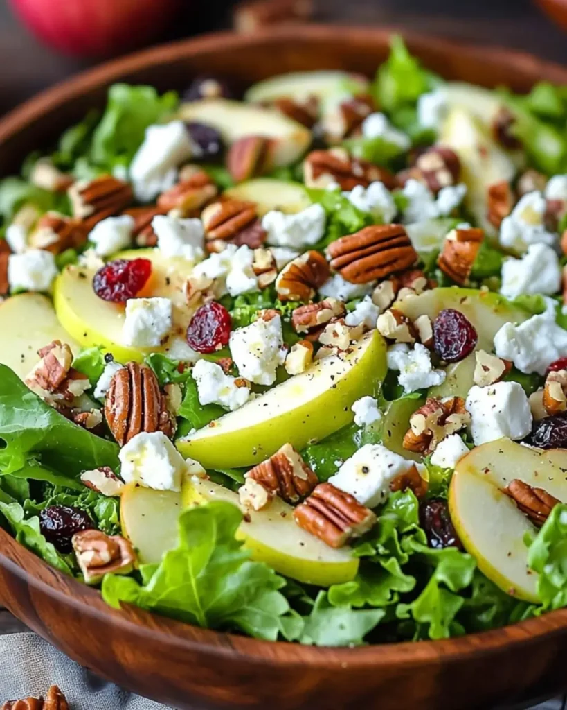 Ingredients for Apple Pecan Feta Salad