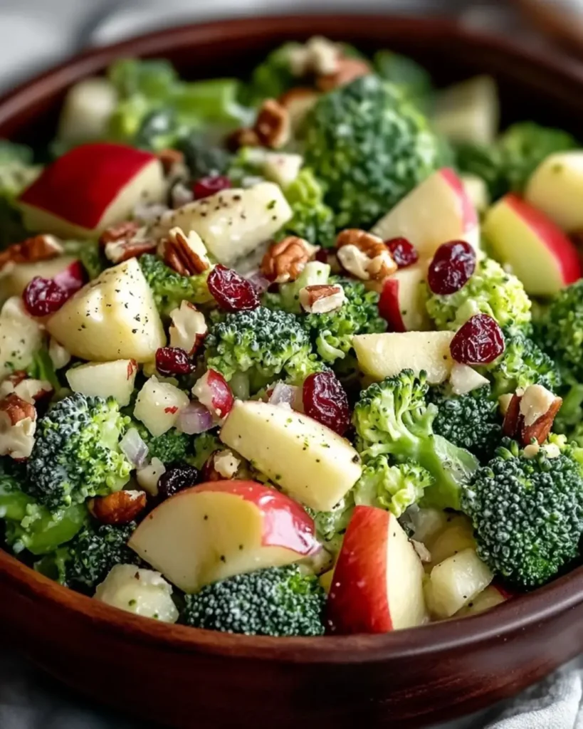 Ingredients for Honeycrisp Apple Broccoli Salad