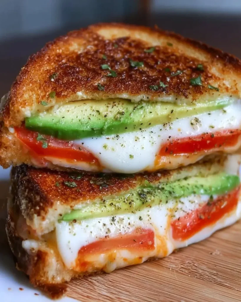 Why You’ll Love This Avocado, Mozzarella, and Tomato Grilled Cheese