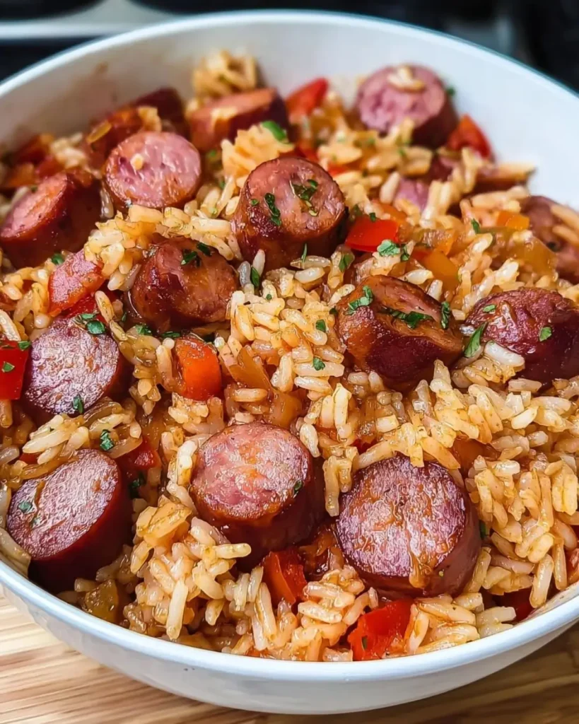 How to Make One Pot Smoked Sausage And Rice