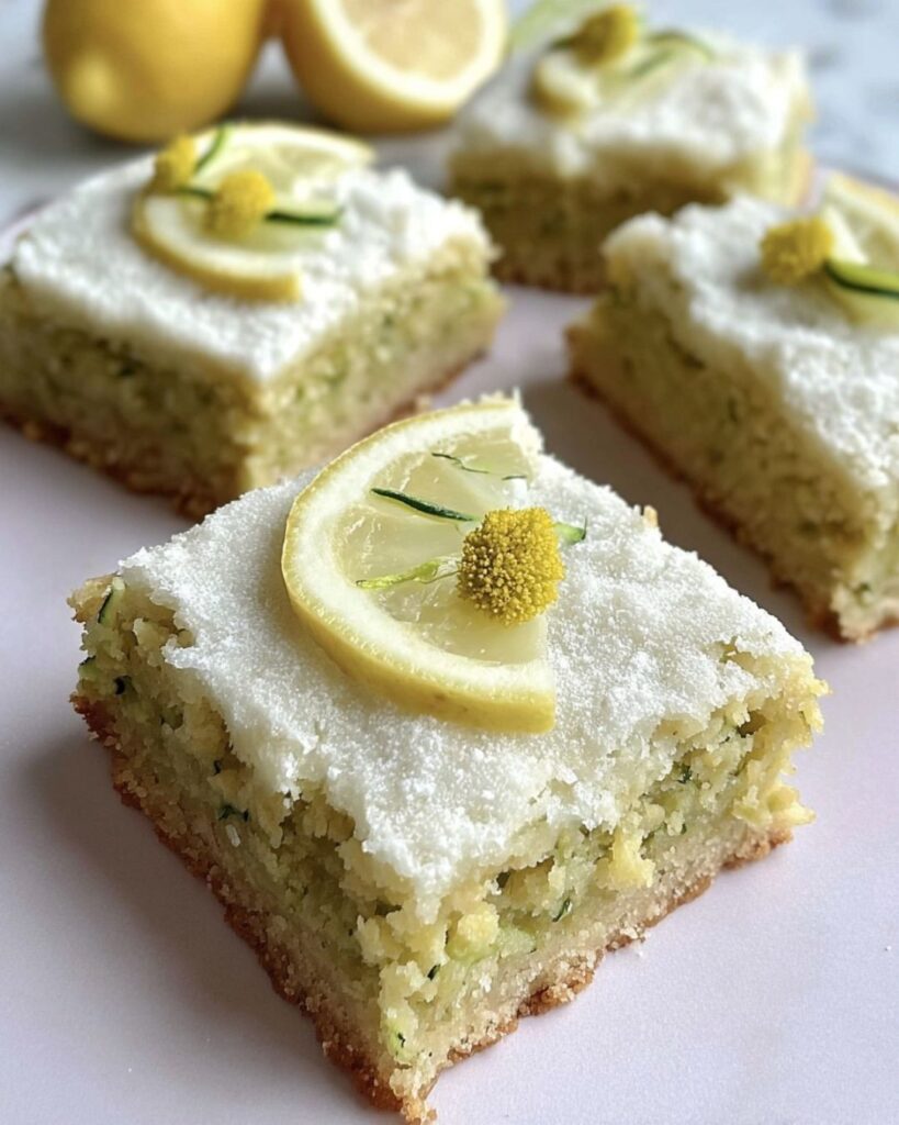 How to Make Zesty Lemon Zucchini Bars