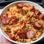 One Pot Smoked Sausage And Rice