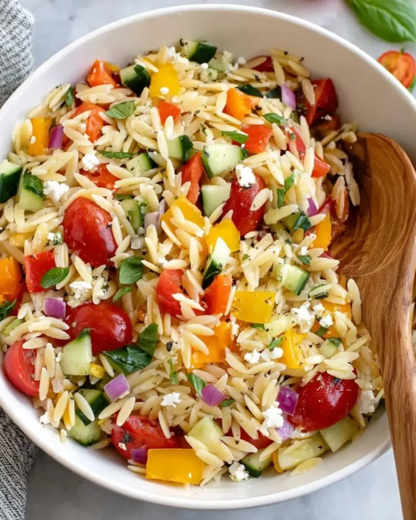 Why You’ll Love This Rainbow Orzo Salad