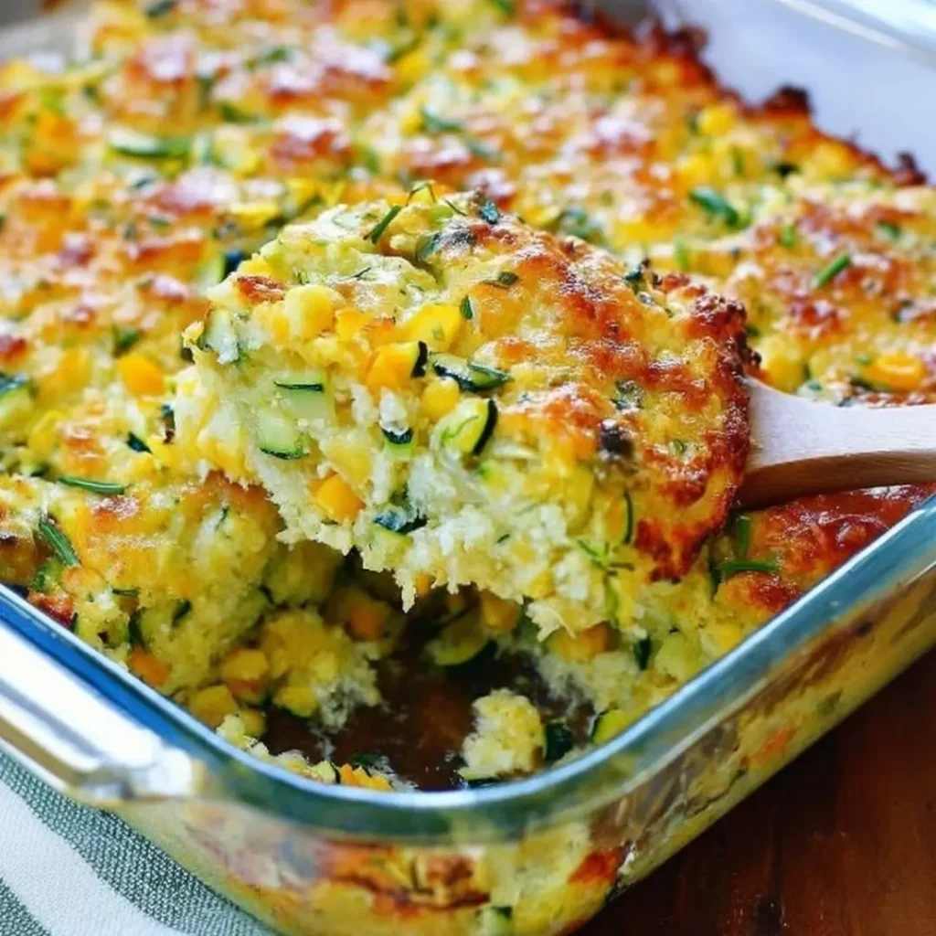Zucchini Cornbread Casserole